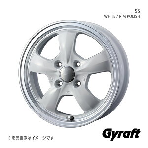 Gyraft/5S tBbg GR1/GR2/GR3/GR4/GS4/GS6 zC[ 1{ 0041427y15×5.5J 4-100 INSET42 WHITE/RIM POLISH(zCg/|bV)z