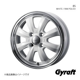 Gyraft/8S ヴィッツ 130系 純正タイヤサイズ(185/60-15) アルミホイール4本セット【15×5.5J 4-100 INSET42 SILVER/RIM POLISH】0041423×4