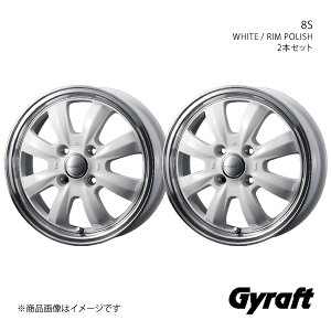 Gyraft/8S Ag[ S700n zC[ 2{Zbg 0040953×2y12×4.0B 4-100 INSET43 WHITE/RIM POLISHz