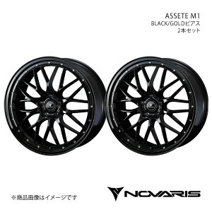 NOVARIS/ASSETE M1 At@[h 30n 2.5L zC[ 2{Zbg 0041065×2y18×8.0J 5-114.3 INSET42 BLACK/GOLDsAXz