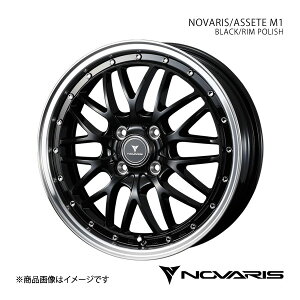 NOVARIS/ASSETE S1 [NX ML21S zC[ 1{ 0041329y15×4.5J 4-100 INSET45 BLACK/RIM POLISHz