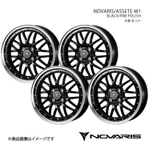 NOVARIS/ASSETE M1 XNX 10n zC[ 4{Zbg 0041083×4y18×7.5J 5-114.3 INSET45 BLACK/RIM POLISHz