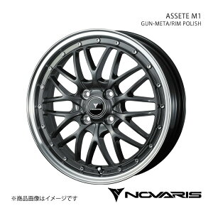 NOVARIS/ASSETE M1 [NX ML21S zC[ 1{ 0041071y16×5.0J 4-100 INSET45 GUN-META/RIM POLISHz