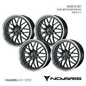 NOVARIS/ASSETE M1 XNX 10n zC[ 4{Zbg 0041073×4y18×7.5J 5-114.3 INSET45 GUN-META/RIM POLISHz