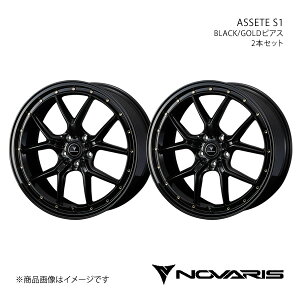 NOVARIS/ASSETE S1 Ft@CA 20n zC[ 2{Zbg 0041325×2y19×8.0J 5-114.3 INSET35 BLACK/GOLDsAXz