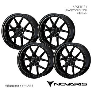 NOVARIS/ASSETE S1 Ft@CA 20n zC[ 4{Zbg 0041325×4y19×8.0J 5-114.3 INSET35 BLACK/GOLDsAXz