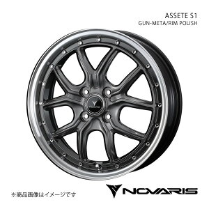 NOVARIS/ASSETE S1 Ag/AgGR HA25S/HA35S zC[ 1{ 0041340y16×5.0J 4-100 INSET45 GUN-META/RIM POLISHz