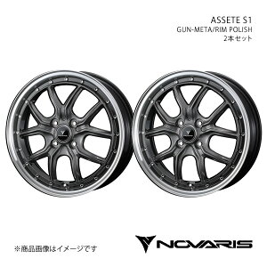 NOVARIS/ASSETE S1 eKXy[X B11A zC[ 2{Zbg 0041340×2y16×5.0J 4-100 INSET45 GUN-META/RIM POLISHz