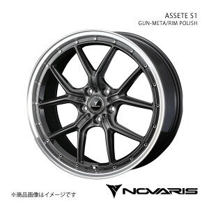 NOVARIS/ASSETE S1 WRX S4 VAG ^CTCY(225/40-19) zC[ 1{ 0041346y19×8.0J 5-114.3 INSET45 GUN-META/RIM POLISHz