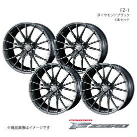 F ZERO/FZ-1 リーフ ZE1 ホイール 4本セット 0038973×4【19×8.0J5-114.3 INSET48 ダイヤモンドブラック】