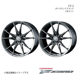 F ZERO/FZ-2 セレナ C28 4WD アルミホイール2本セット【18×7.5J 5-114.3 INSET48 ダイヤモンドブラック】0039001×2