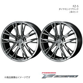 F ZERO/FZ-5 フェアレディZ Z33 ノーマルキャリパー アルミホイール2本セット【18×8.5J 5-114.3 INSET35 ダイヤモンドブラック】0040905×2