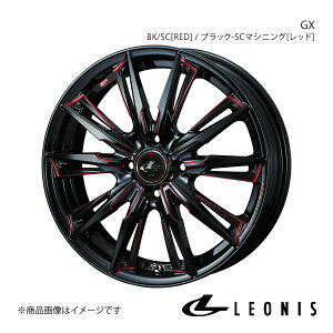 LEONIS/GX J[ANVI 140n 15C` zC[ 1{ 0039348y17×6.5J 4-100 INSET42 BK/SC[RED](ubN/SC}VjO[bh])z