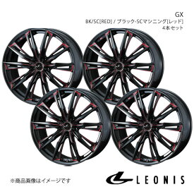LEONIS/GX スカイライン V37 4WD ノーマルキャリパー アルミホイール4本セット【17×7.0J5-114.3 INSET42 BK/SC[RED]】0039357×4