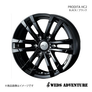 WEDS-ADVENTURE/PRODITA HC2 pWF V80/90n Ch{fB+4|bgLp[ zC[ 1{ 0040997y17×8.0J 6-139.7 INSET25 BLACK(ubN)z