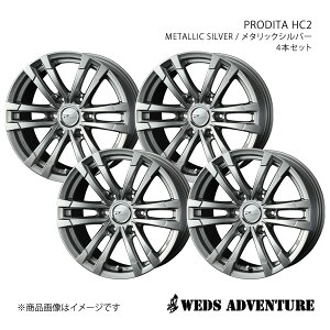 WEDS-ADVENTURE/PRODITA HC2 nCG[Xo 200n WXg[ zC[ 4{Zbg 0040994×4y15×6.0J 6-139.7 INSET33 METALLIC SILVERz