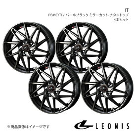 LEONIS/IT フリード/フリードスパイク GB3/GB4/GP3 アルミホイール4本セット【15×5.5J 4-100 INSET50 PBMC/TI】0040563×4