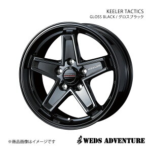 WEDS-ADVENTURE/KEELER TACTICS mA 90n zC[ 1{ 0039728y16×7.0J 5-114.3 INSET38 GLOSS BLACK(OXubN)z