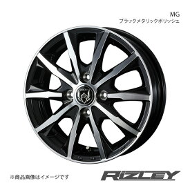 RiZLEY/MG ソリオ MA27S/MA37S/MA47S アルミホイール1本【16×6.0J 4-100 INSET40 ブラックメタリックポリッシュ】0039911