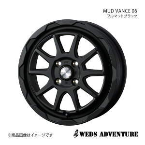 WEDS-ADVENTURE/MUD VANCE 06 Xy[VA/Xy[VAx[X MK53S/MK33V zC[ 1{ 0040201y14×4.5J 4-100 INSET45 FULL MAT BLACKz