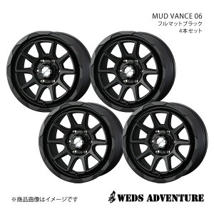 WEDS-ADVENTURE/MUD VANCE 06 nCG[XS 200n zC[ 4{Zbg 0040206×4y16×6.5J 6-139.7 INSET38 FULL MAT BLACKz