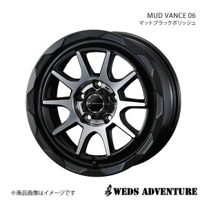 WEDS-ADVENTURE/MUD VANCE 06 At@[h 30n 2018/1` zC[ 1{ 0039825y17×7.0J 5-114.3 INSET40 MAT BLACK POLISHz
