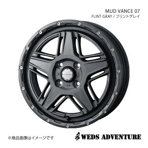 WEDS-ADVENTURE/MUD VANCE 07 Xy[VA/Xy[VAx[X MK53S/MK33V zC[ 1{ 0040542y15×4.5J 4-100 INSET45 FLINT GRAY(tgOC)z
