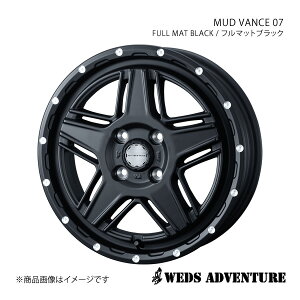 WEDS-ADVENTURE/MUD VANCE 07 Ag/AgGR HA25S/HA35S zC[ 1{ 0040529y14×4.5J 4-100 INSET45 FULL MAT BLACK (t}bgubN)z