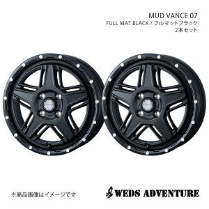 WEDS-ADVENTURE/MUD VANCE 07 [NX ML21S zC[ 2{Zbg 0040530×2y15×4.5J 4-100 INSET45 FULL MAT BLACKz