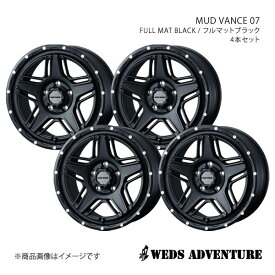 WEDS-ADVENTURE/MUD VANCE 07 ヴァンガード 30系 アルミホイール4本セット【17×7.0J 5-114.3 INSET40 FULL MAT BLACK】0040537×4