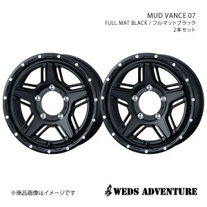 WEDS-ADVENTURE/MUD VANCE 07 Wj[ JB64 zC[ 2{Zbg 0040533×2y16×5.5J 5-139.7 INSET22 FULL MAT BLACKz