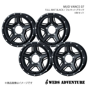 WEDS-ADVENTURE/MUD VANCE 07 Wj[ JB64 zC[ 4{Zbg 0040533×4y16×5.5J 5-139.7 INSET22 FULL MAT BLACKz