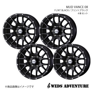 WEDS-ADVENTURE/MUD VANCE 08 nCG[Xo 200n WXg[ zC[ 4{Zbg 0041125×4y15×6.0J 6-139.7 INSET33 FLINT BLACKz