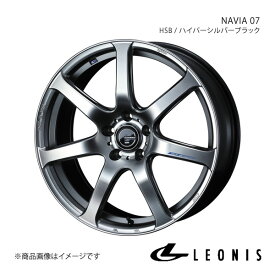 LEONIS/NAVIA 07 MINI F60 クロスオーバークーパーSD オール4 YT20/42BT20 アルミホイール1本【18×8.0J 5-112 INSET42 HSB(ハイパーシルバーブラック)】0040100