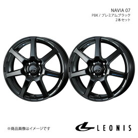 LEONIS/NAVIA 07 N-BOX/N-BOX＋/N-BOX SLASH JF3/JF4 アルミホイール2本セット【15×4.5J 4-100 INSET45 PBK】0039554×2