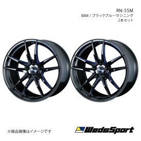 WedsSport/RN-55M アルファード 10系 FF アルミホイール2本セット【19×8.0J 5-114.3 INSET45 BBM】0073552×2