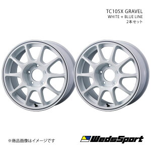 wedssport/TC105X GRAVEL VG^ 10n zC[ 2{Zbg 0073944×2y15×6.5J 5-100 INSET35 WHITE+BLUE LINEz
