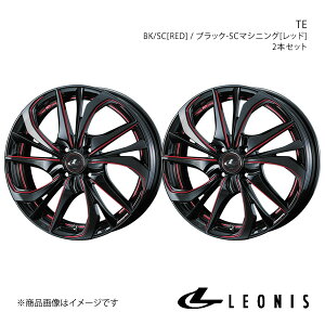LEONIS/TE Xy[VA/Xy[VAx[X MK32S/MK42S zC[ 2{Zbg 0038745×2y16×5.0J 4-100 INSET45 BK/SC[RED]z