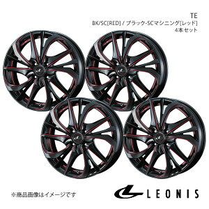 LEONIS/TE ANA K10n FF 15C` ^CTCY(195/50-17) zC[ 4{Zbg 0038755×4y17×6.5J 4-100 INSET50 BK/SC[RED]z