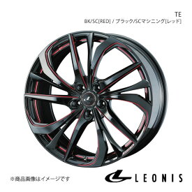 LEONIS/TE オデッセイ RC1/RC2/RC4 アルミホイール4本セット【17×7.0J 5-114.3 INSET53 BK/SC[RED]】0038770×4