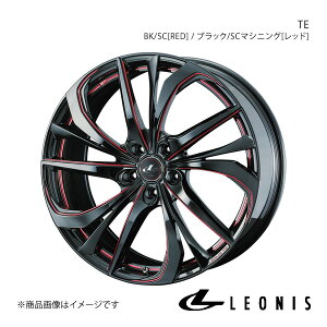 LEONIS/TE Xe[WA M35 FR zC[ 1{ 0038761y17×7.0J 5-114.3 INSET42 BK/SC[RED](ubN/SC}VjO[bh])z