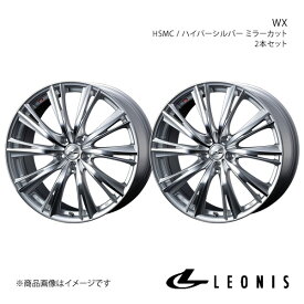 LEONIS/WX セレナ C28 4WD アルミホイール2本セット【18×7.0J 5-114.3 INSET47 HSMC】0033898×2