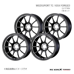WEDSSPORT TC-105X FORGED EFbYX|[c eB[V[ C`}S GbNX zC[ 4{Zbg 0073965×4 y18×10.0J 5-114.3 INSET35 EJ-TITANz