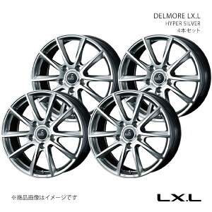 DELMORE LX.L �G���G�b�N�X�G�� �z�C�[�� 4�{�Z�b�g 0039238×4 �y20×8.5J 5-150 INSET55 HYPER SILVER�z