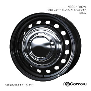 NEOCARROW �l�I�L���� �z�C�[�� 1�{�P�i 0014046 �y15×6.0J 6-139.7 INSET35 SEMI MATTE BLACK/CHROME CAP�z