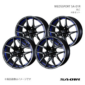 WEDSSPORT SA-01R EFbYX|[c GXG[[A[ zC[ 4{Zbg 0074700×4 y18×9.5J 5-100 INSET45 BLCz