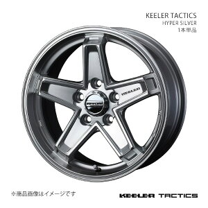 KEELER TACTICS �L�[���[ �^�N�e�B�N�X �z�C�[�� 1�{�P�i 0039711 �y16×7.0J 5-114.3 INSET38 HYPER SILVER�z