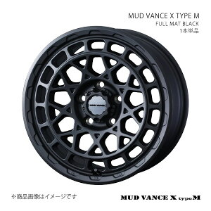 MUD VANCE X TYPE M �}�b�h���@���X �G�b�N�X �^�C�v�G�� �z�C�[�� 1�{�P�i 0041572 �y18×7.5J 5-114.3 INSET35 FULL MAT BLACK�z