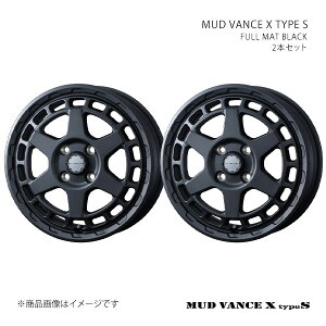 MUD VANCE X TYPE S �}�b�h���@���X �G�b�N�X �^�C�v�G�X �z�C�[�� 2�{�Z�b�g 0041591×2 �y14×5.0J 4-100 INSET30 FULL MAT BLACK�z