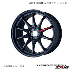 WORK EMOTION ZR10 トヨタ ハリアー ハイブリッド DAA-AVU65W 後期 1台分 1ピース ホイール 4本 【18×7.5J 5-114.3 INSET38 マットネイビー】